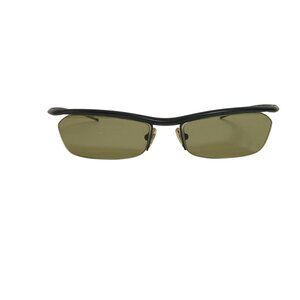 Nike 4111 001 Sunglasses With Elexon Temples Green Lenses Lightweight Frame Incl